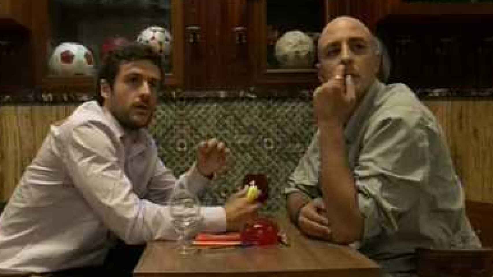 Diego Martín y Roberto Álamo en el Café del Norte de Valladolid en 'Un buen día lo tiene cualquiera' (2007)