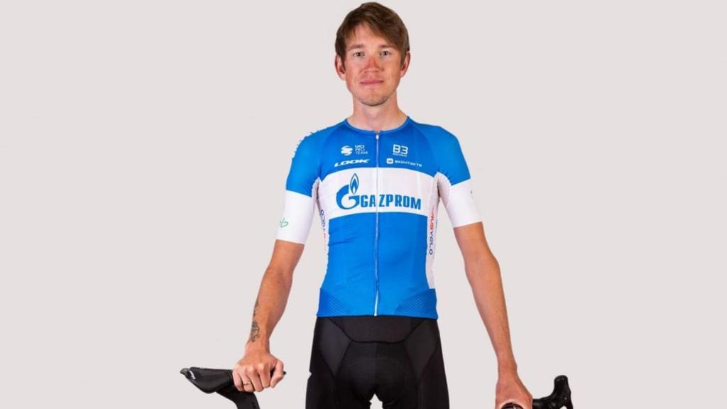 Ilnur Zakarin, con el maillot del Gazprom.