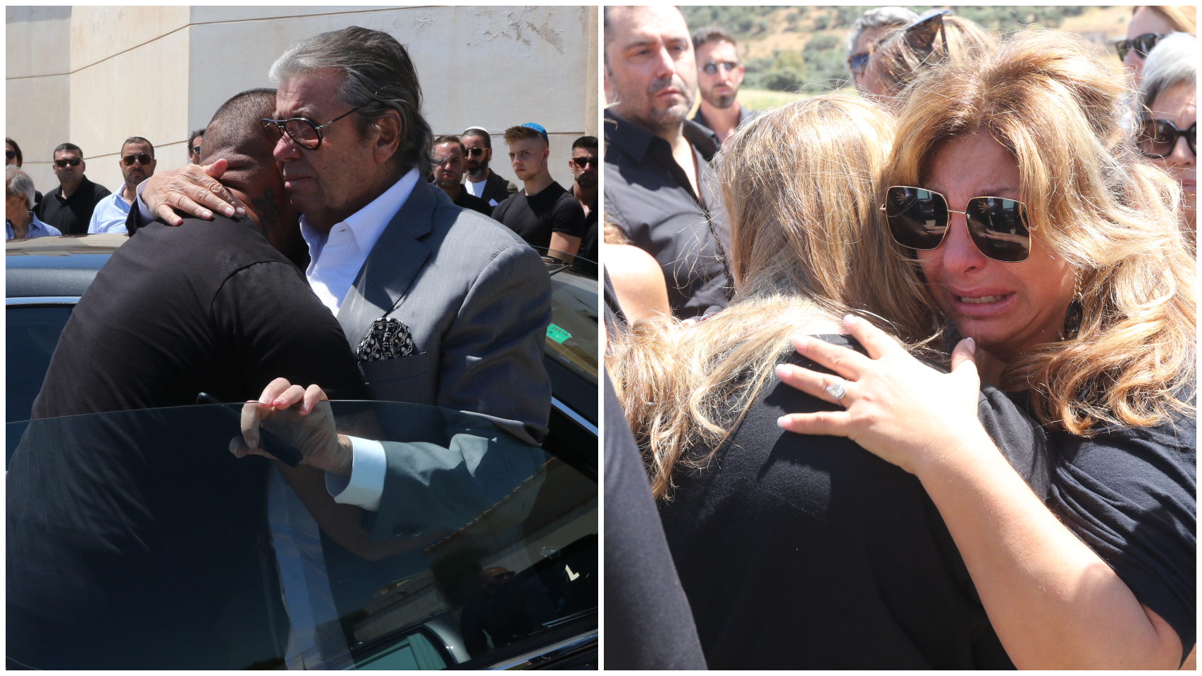 Philippe Valère llega al funeral de su esposa y se une al dolor de los familiares y amigos de la empresaria.