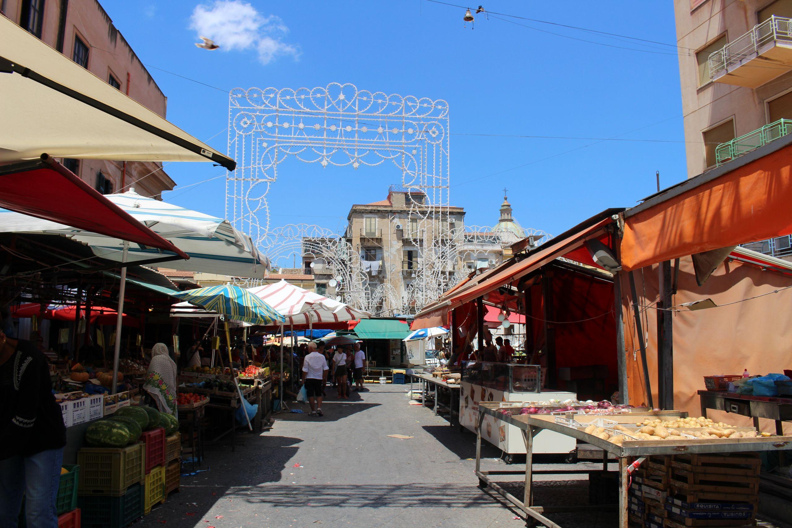 Mercado de Ballaró en Palermo. (Imagen: Nuria Prieto)
