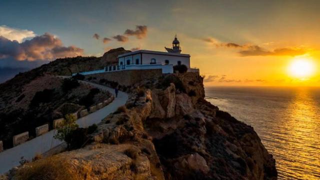 El faro de l'Albir, en imagen de archivo.