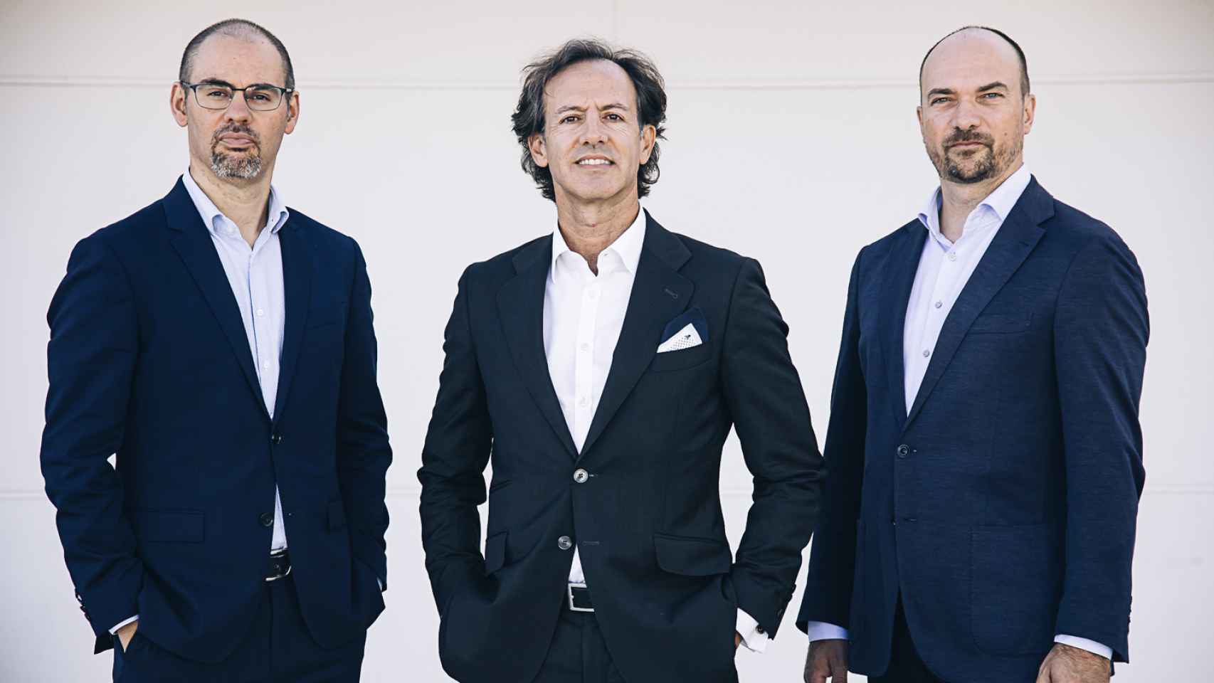 Unai Ansejo, Ramón Blanco y François Derbaix, los tres socios cofundadores de Indexa Capital.