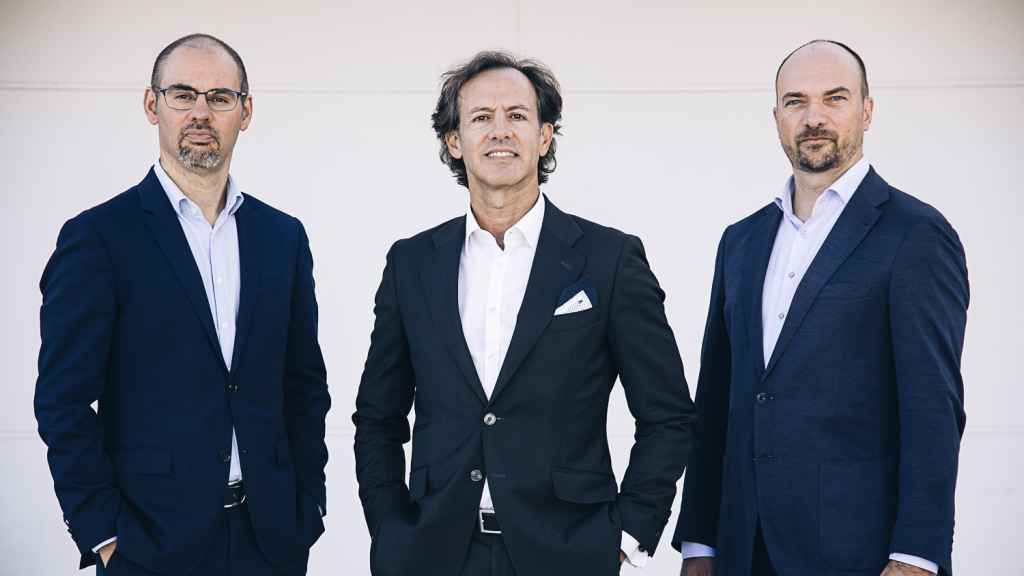 Unai Ansejo, Ramón Blanco y François Derbaix, los tres socios cofundadores de Indexa Capital y Bewater Funds.