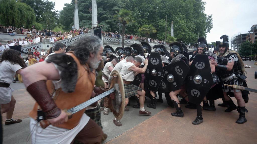 Último día de la festividad de Arde Lucus 2022, a 12 de junio de 2022, en Lugo.