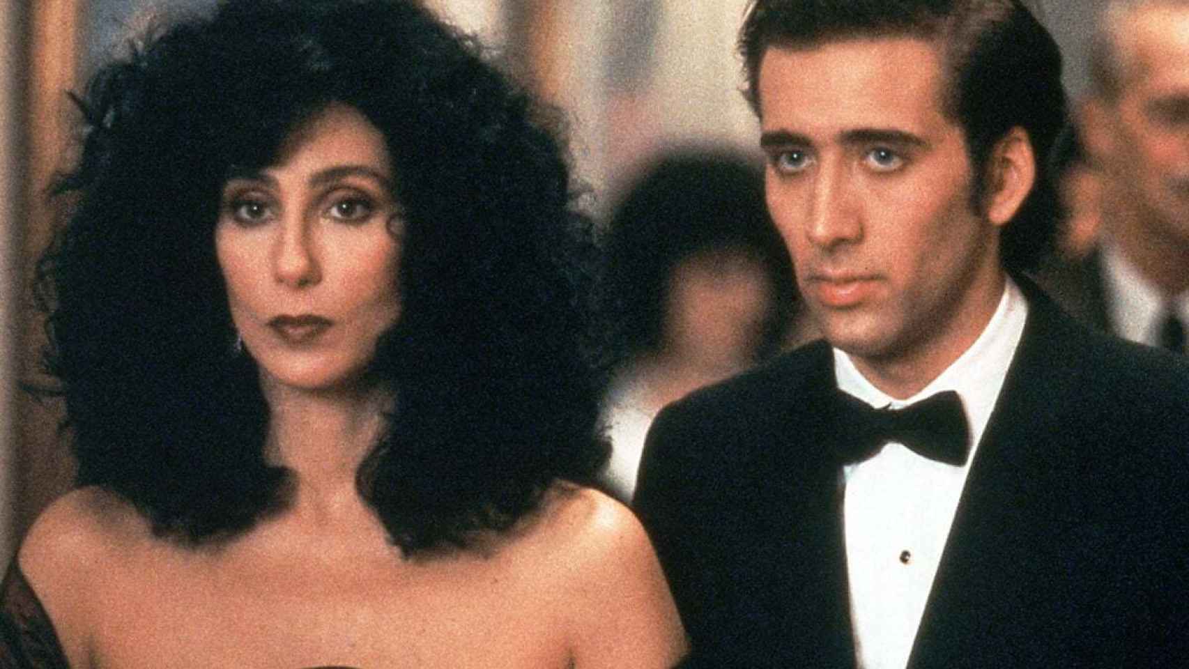 Cher y Nicolas Cage fueron pareja en 'Hechizo de luna'.