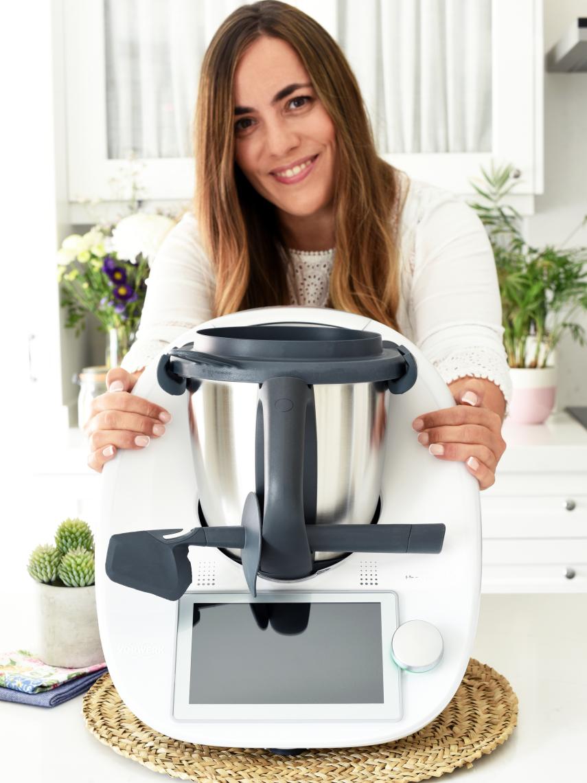 Rosa con una Thermomix.