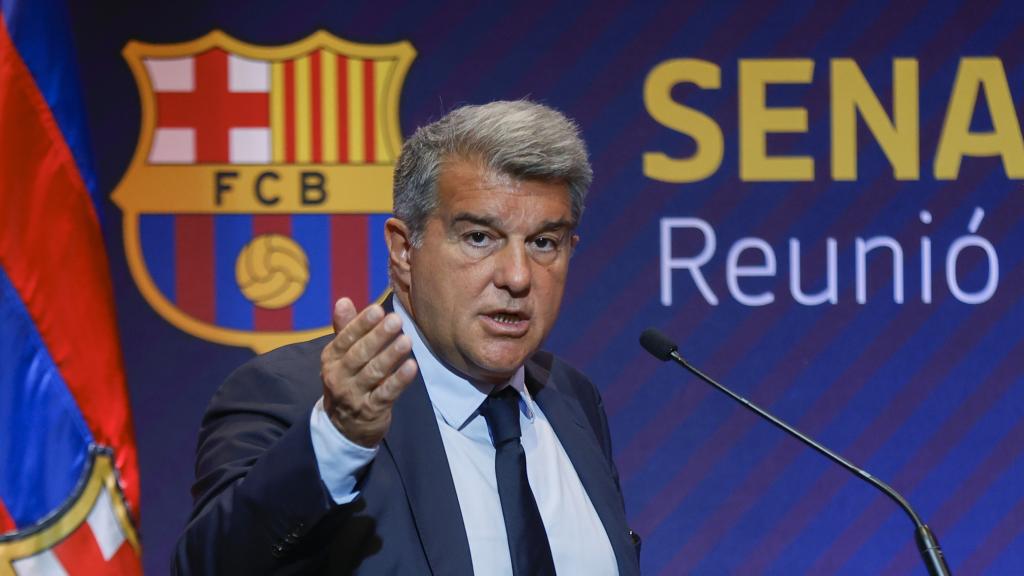 Joan Laporta, en un acto del FC Barcelona