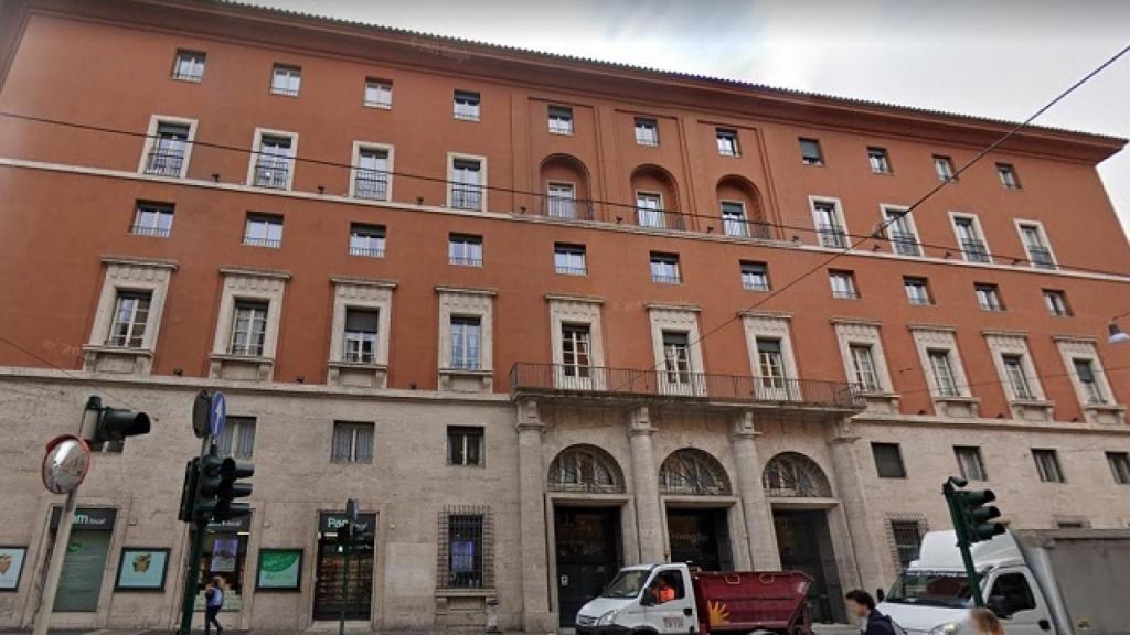 La hasta sede del Partido Comunista de Italia, en pleno corazón de Roma.