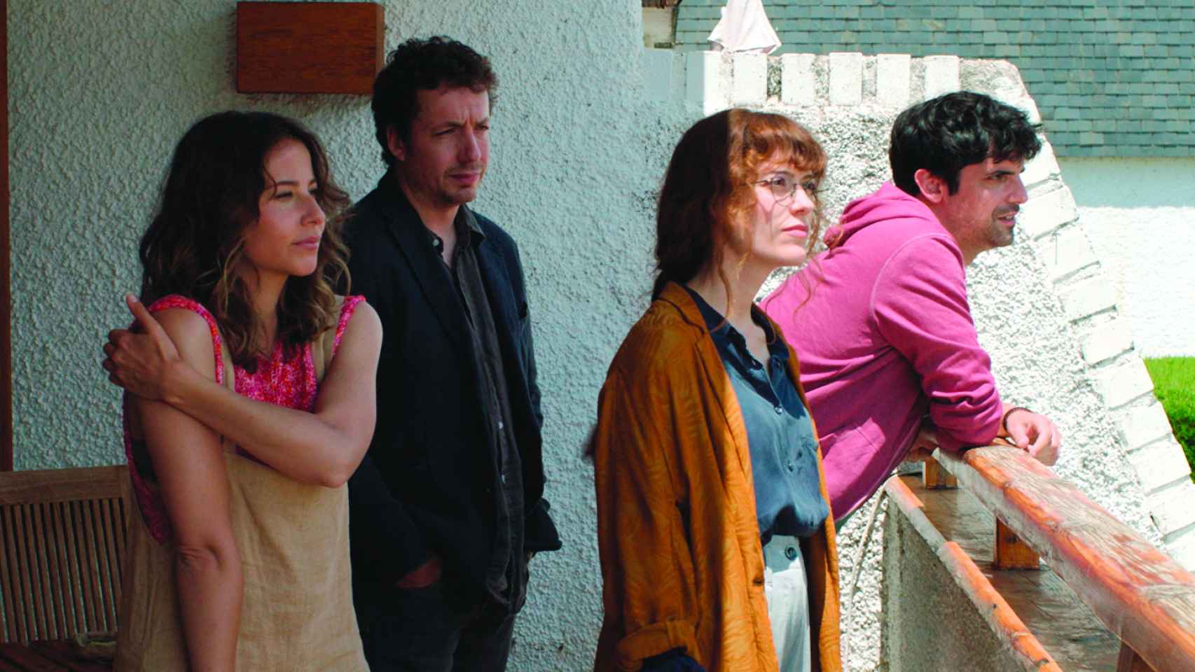Irene Escolar, Vito Sanz, Itsaso Arana y Francesco Carril, en un momento del filme