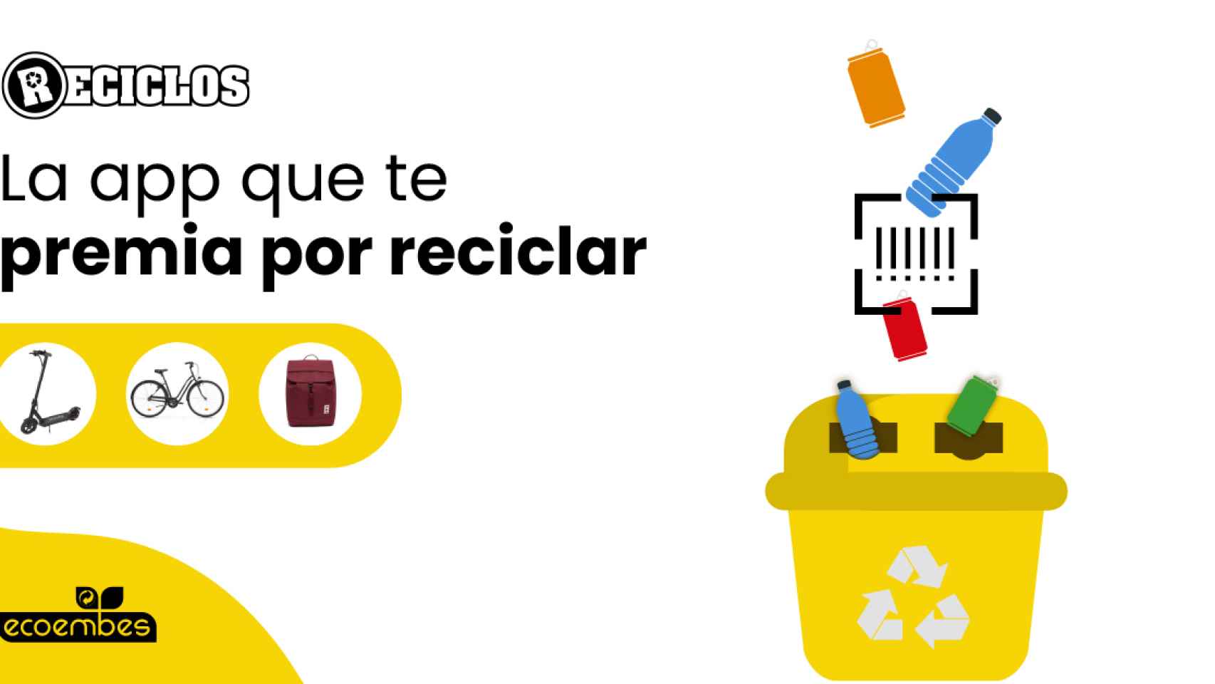 Llévate premios por reciclar tus latas y botellas de plástico de bebidas con esta aplicación