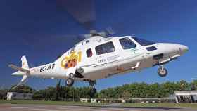 Helicóptero sanitario del 061.
