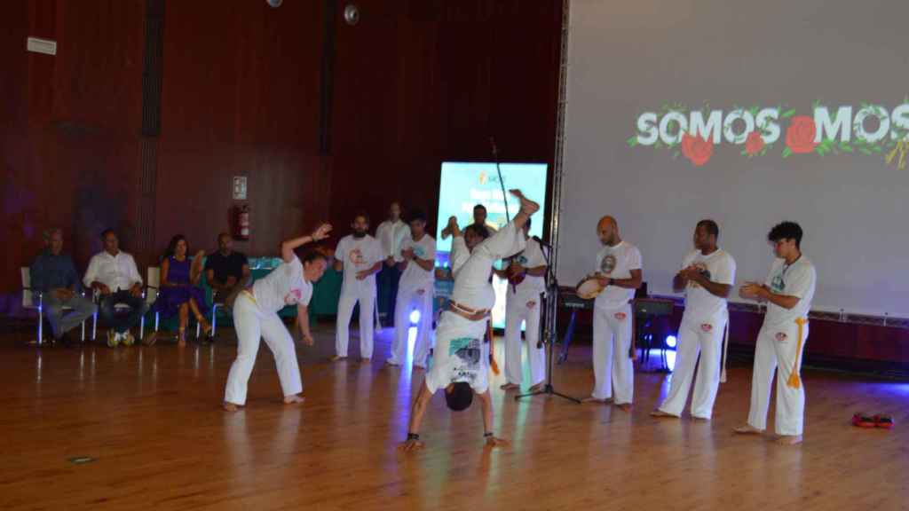 Exhibición de capoeira.