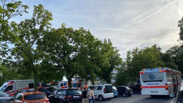 Ambulancias en Zúrich en una imagen de archivo.