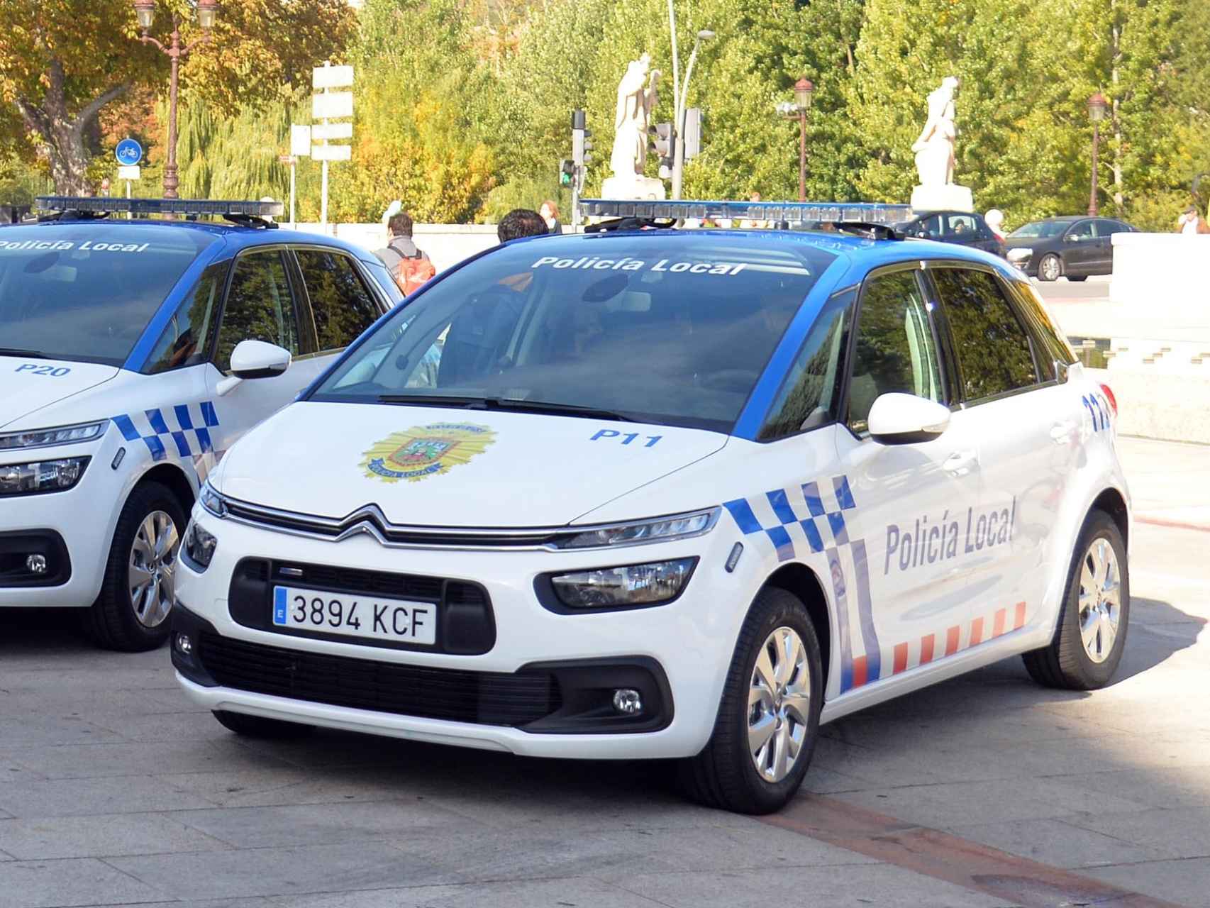 Vehículos de la Policía Local de Burgos.