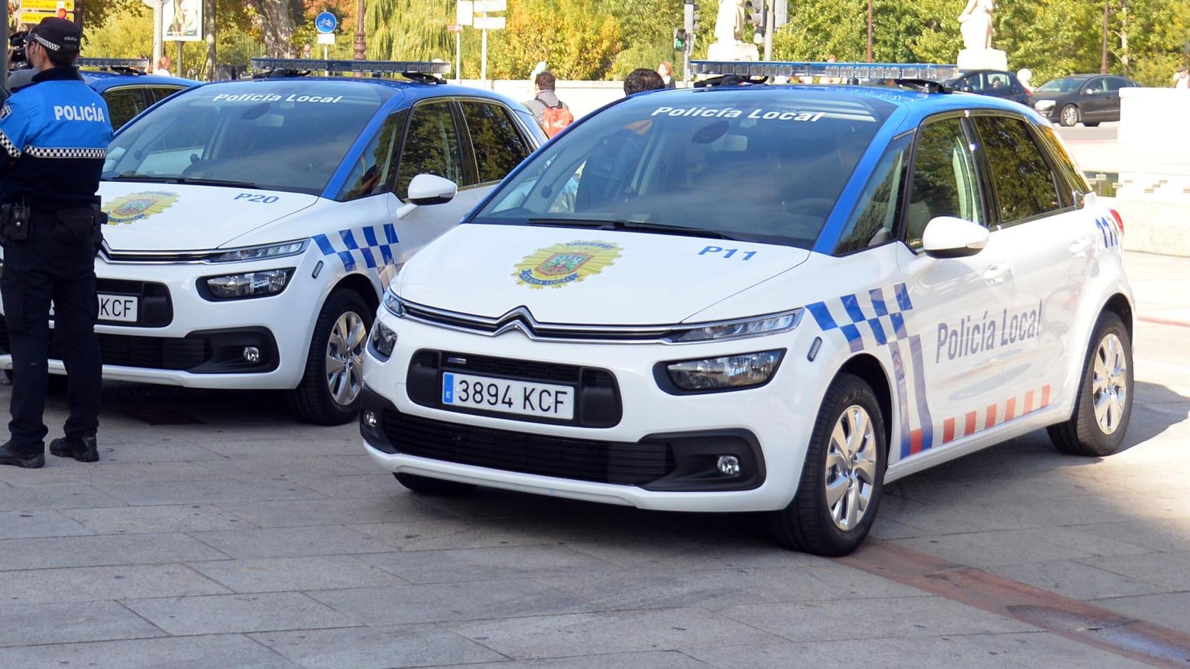 Vehículos de la Policía Local de Burgos.