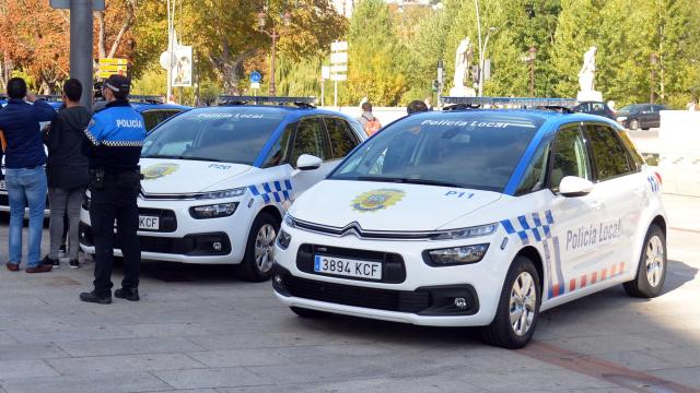 Vehículos de la Policía Local de Burgos.