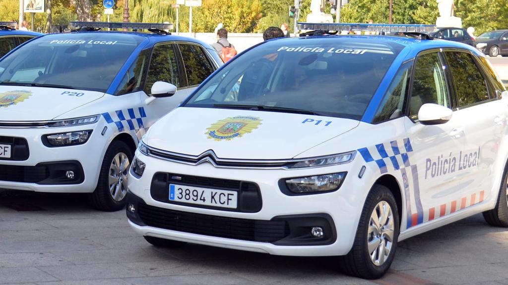 Vehículos de la Policía Local de Burgos.