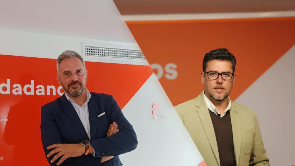 Borja González y Javier Gutiérrez, dirigentes nacional y provincial de Alicante de Cs.