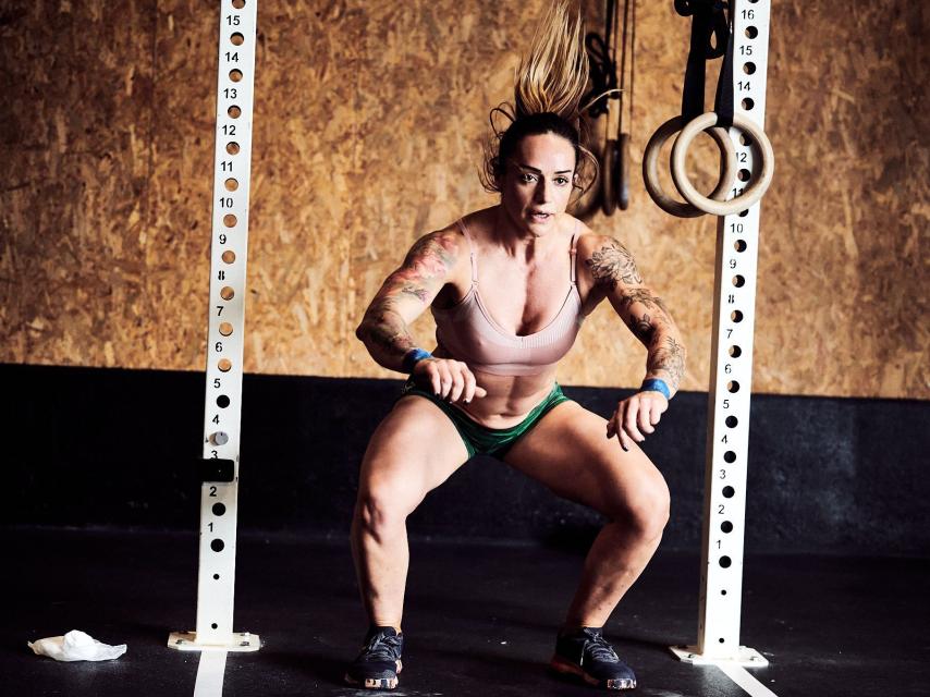 Natalia Díez, durante un entrenamiento.