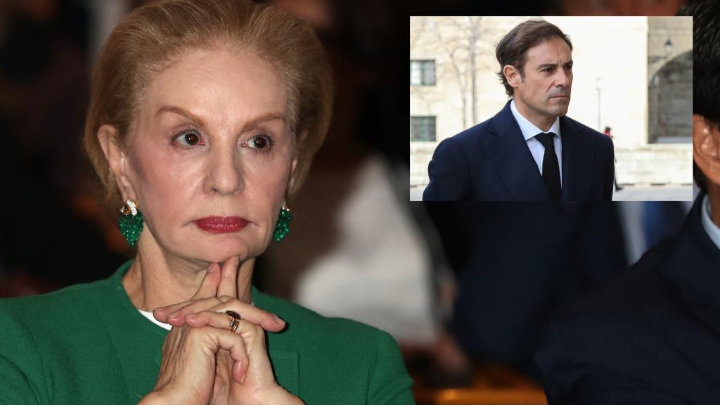 Carolina Herrera junto a su exyerno, Miguel Báez 'El Litri', en un montaje de EL ESPAÑOL.