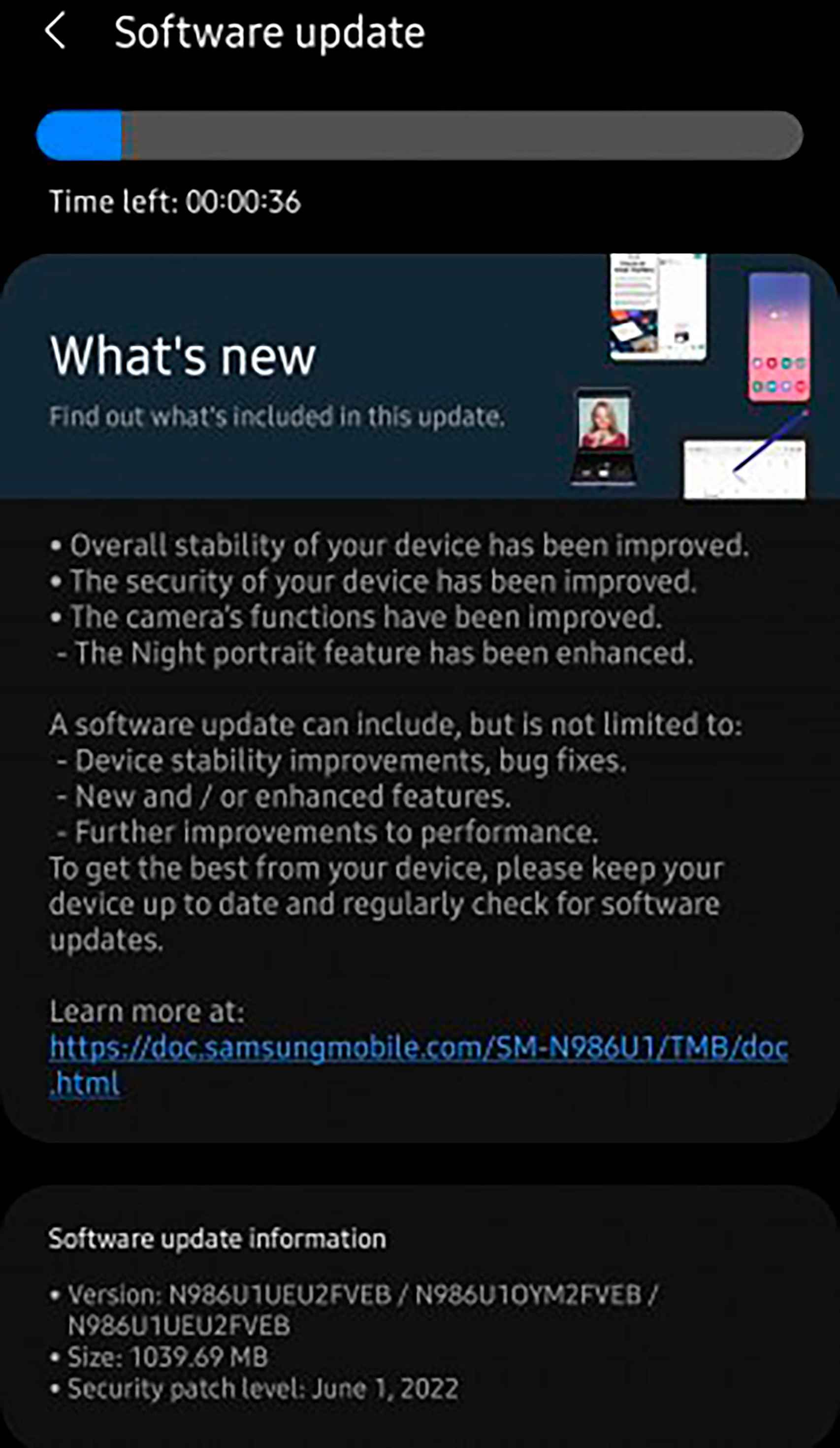 Actualización del Samsung Galaxy Note 20