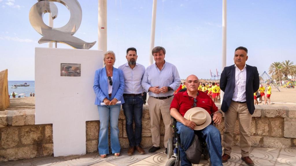 Teresa Porras, durante el acto de presentación de la temporada de playas en Málaga.