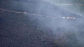 Incendios forestales en Galicia.