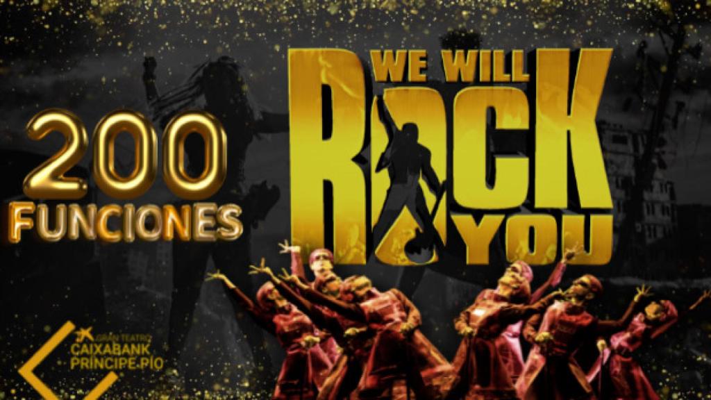 We will rock you cumple 200 funciones en Madrid este fin de semana