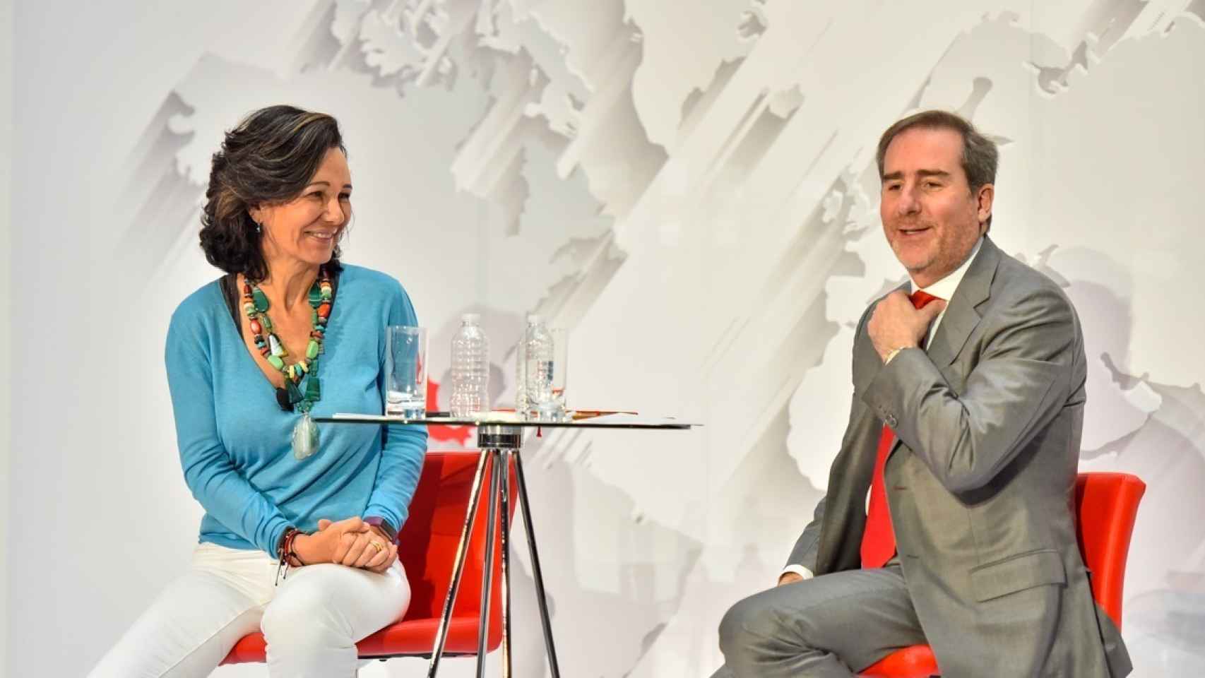 Ana Botín, presidenta de Santander, y Héctor Grisi, nuevo consejero delegado.