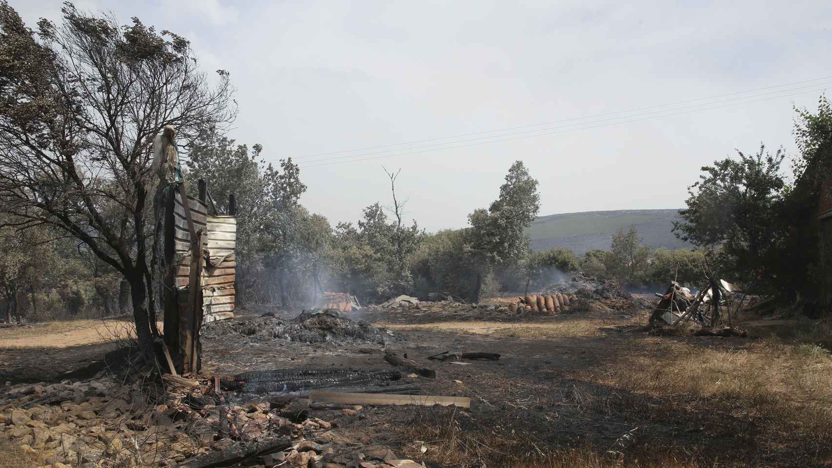 El incendio forestal declarado el miércoles por la noche en la Sierra de la Culebra
