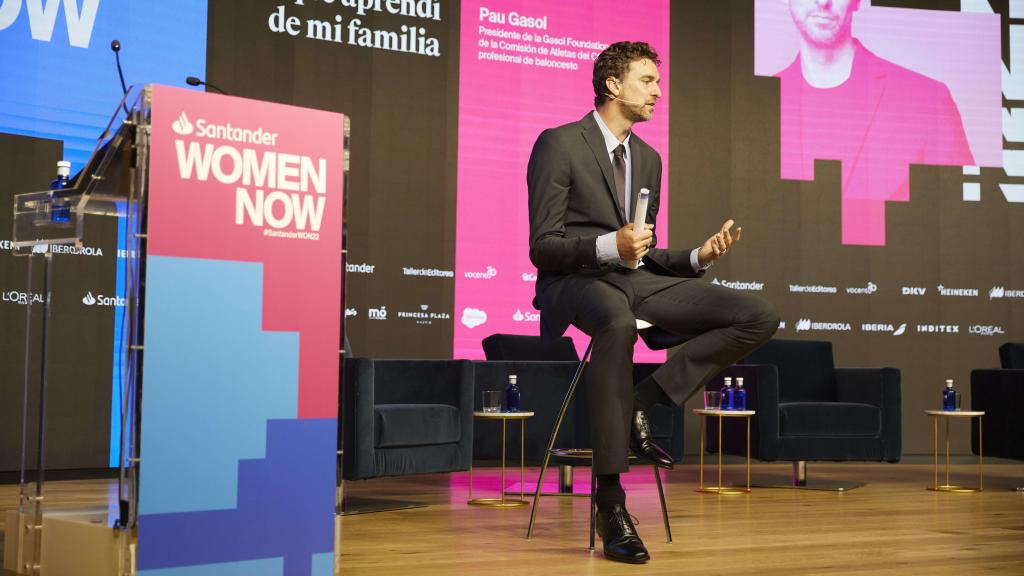 Pau Gasol, durante su intervención.