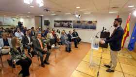 El vicepresidente de la Junta de Castilla y León, Juan García-Gallardo, se reúne con los Consejos Reguladores Vínicos