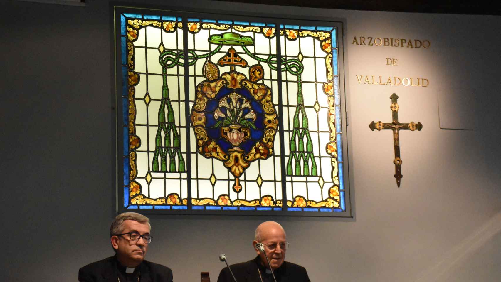 Luis Argüello, izquierda, con Ricardo Blázquez, derecha, en el nombramiento del nuevo arzobispo