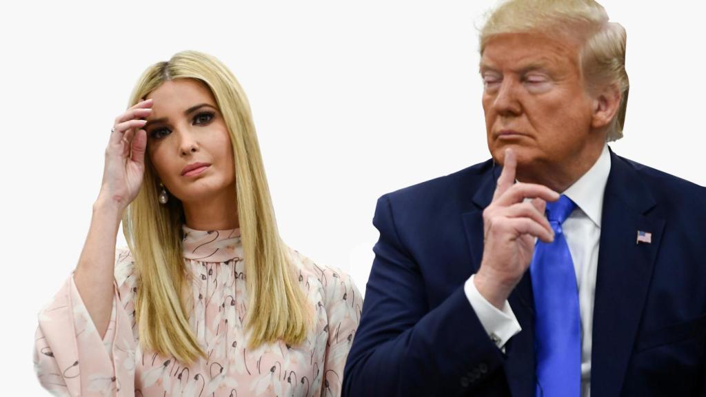 Ivanka Trump y su padre.