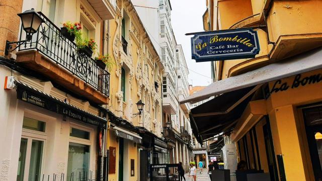 La calle Galera, en el centro de la imagen la hermosa fachada del edificio de Julio Galán(Imagen: Nuria Prieto)