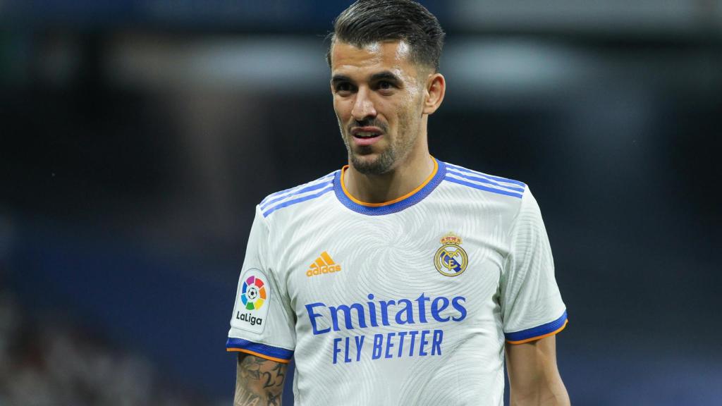 Dani Ceballos durante un partido del Real Madrid