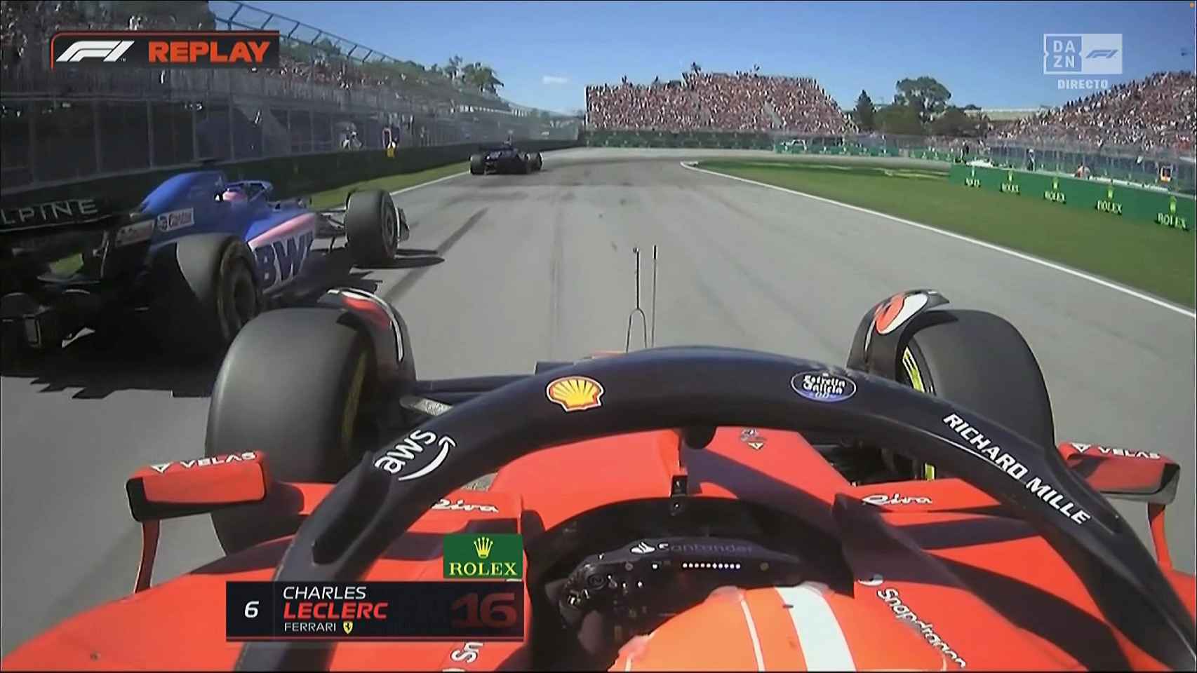 Leclerc adelanta a Alonso