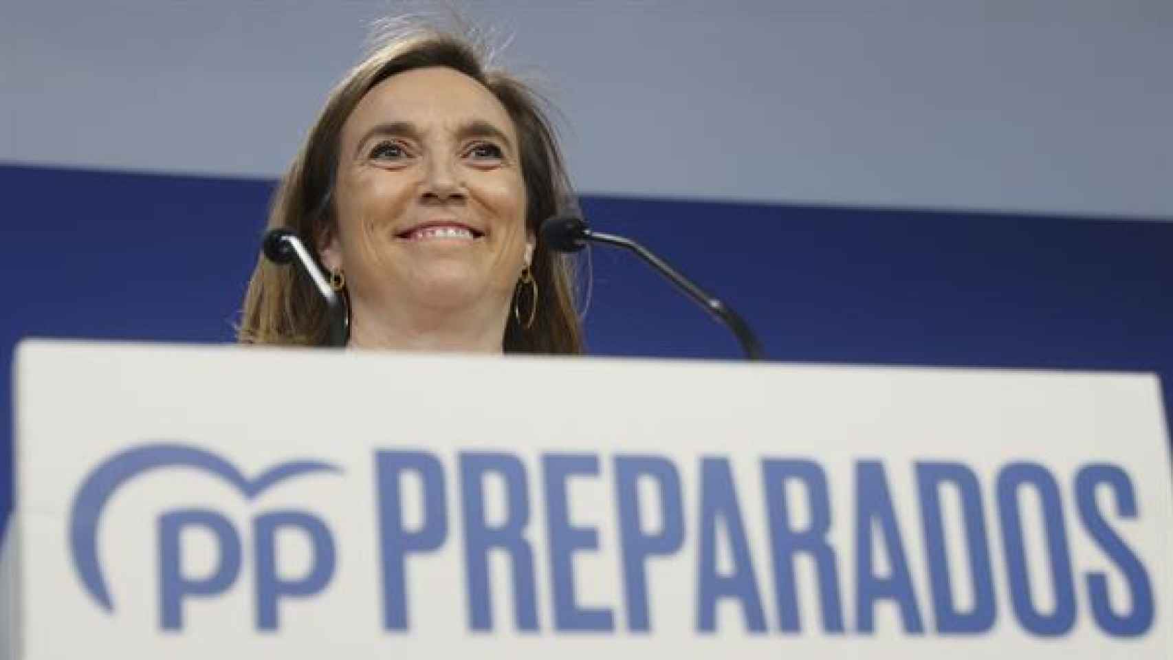 La secretaria general del Partido Popular, Cuca Gamarra, valora los resultados electorales en Andalucía.