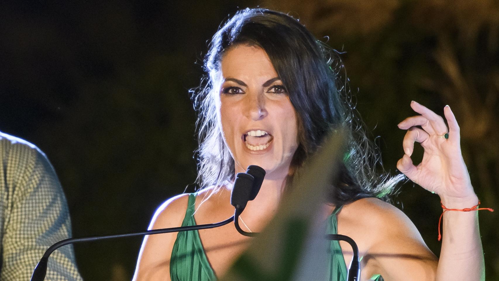 Macarena Olona en la noche electoral.