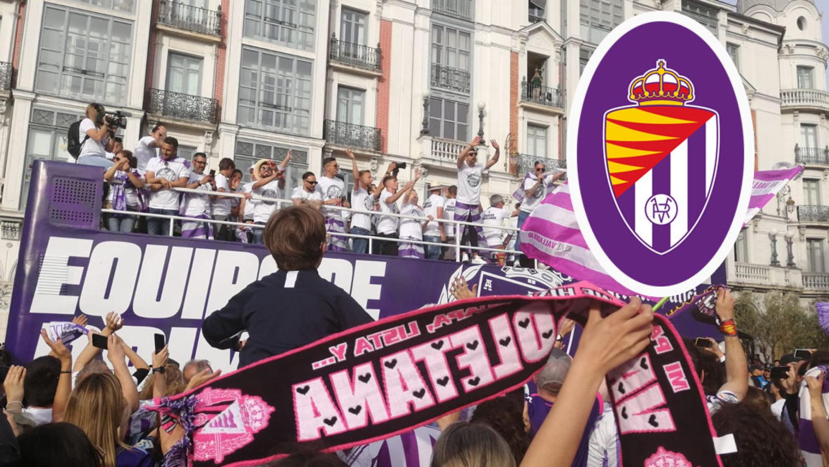 La afición carga contra el nuevo escudo del Real Valladolid