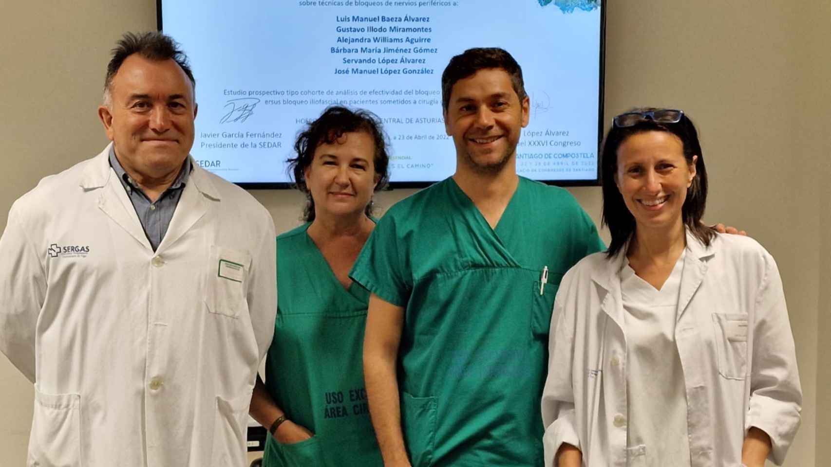 La Unidad del Dolor del área de Vigo recibe un premio por una nueva técnica analgésica