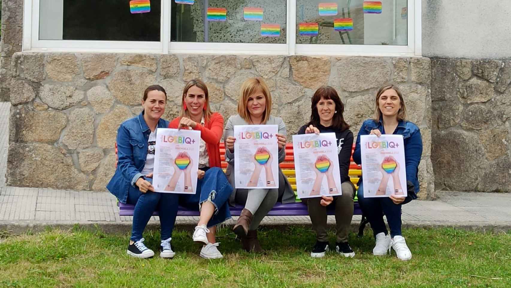 Presentación del cartel en el CEIP Porto Cabeiro de Redondela.