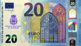 Imagen del billete falso de 20 euros