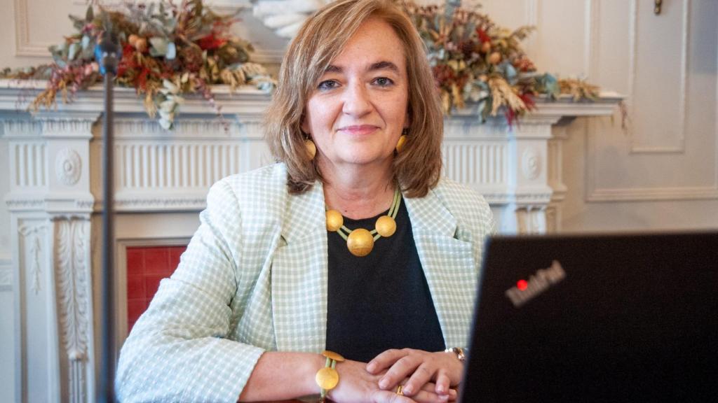 Cristina Herrero, presidenta de la AIReF, durante el curso de la Apie.