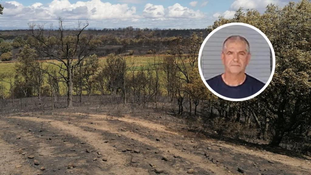 José Luis acudió el domingo a la Sierra de la Culebra a luchar contra el fuego