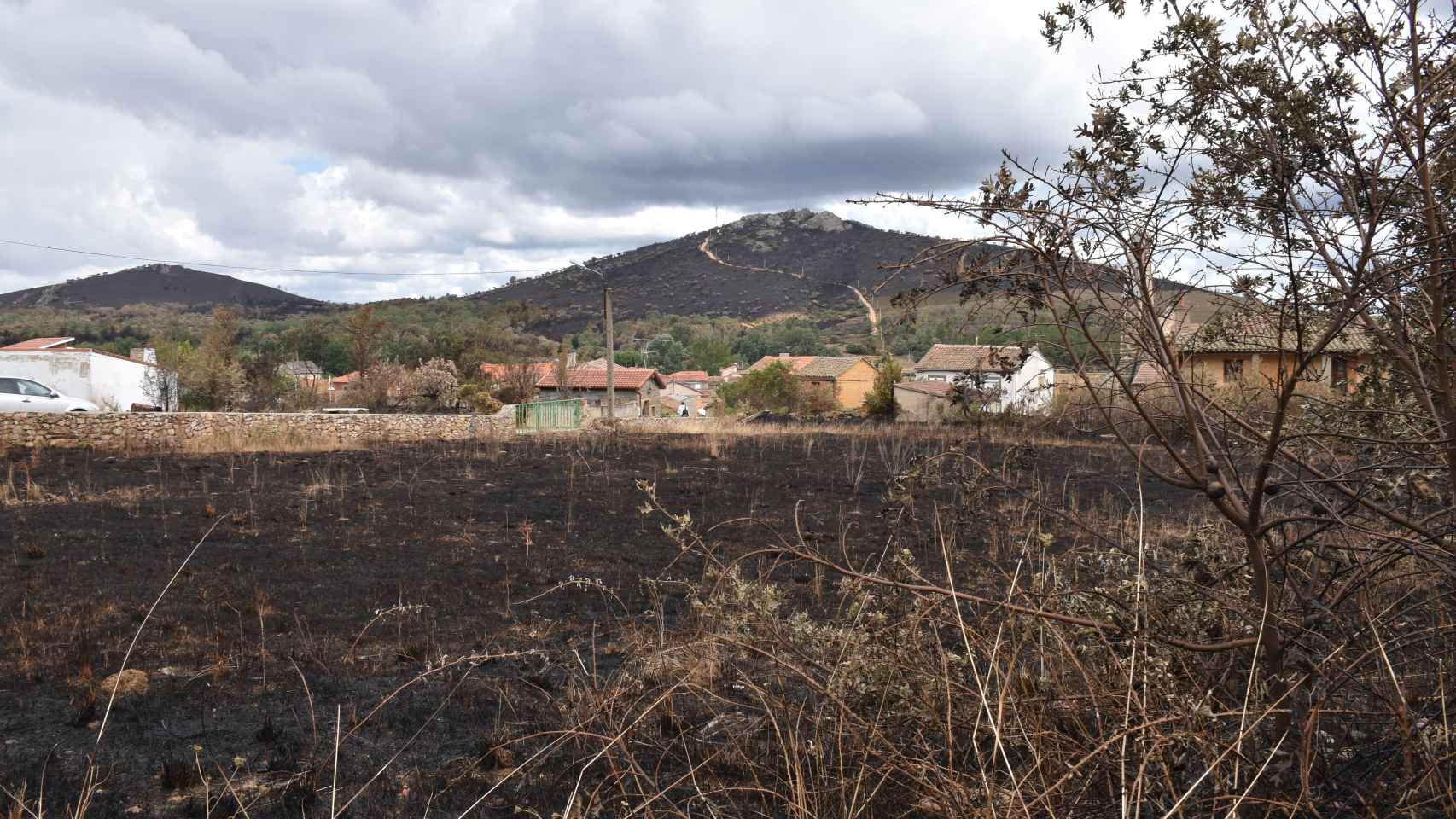 Días después del incendio en la Sierra de la Culebra