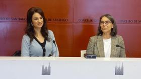Yolanda Castraño y Mercedes Rosón en la presentación del Premio Exeria