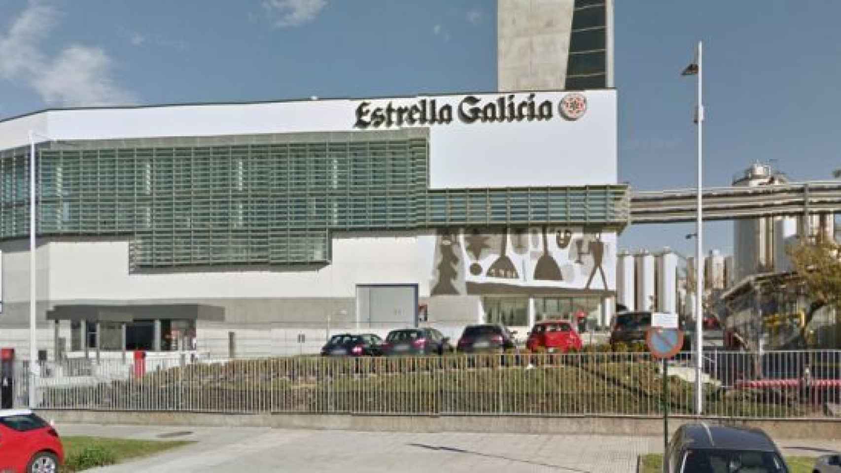 La fábrica de Estrella Galicia en A Grela.