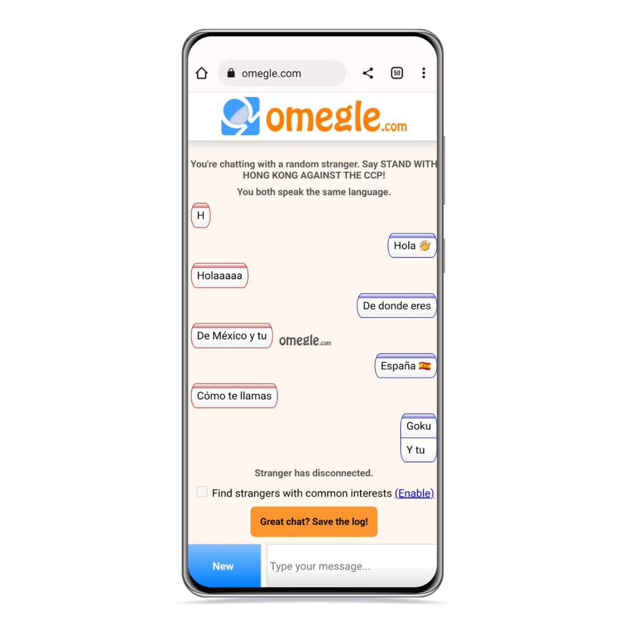 Omegle en Android