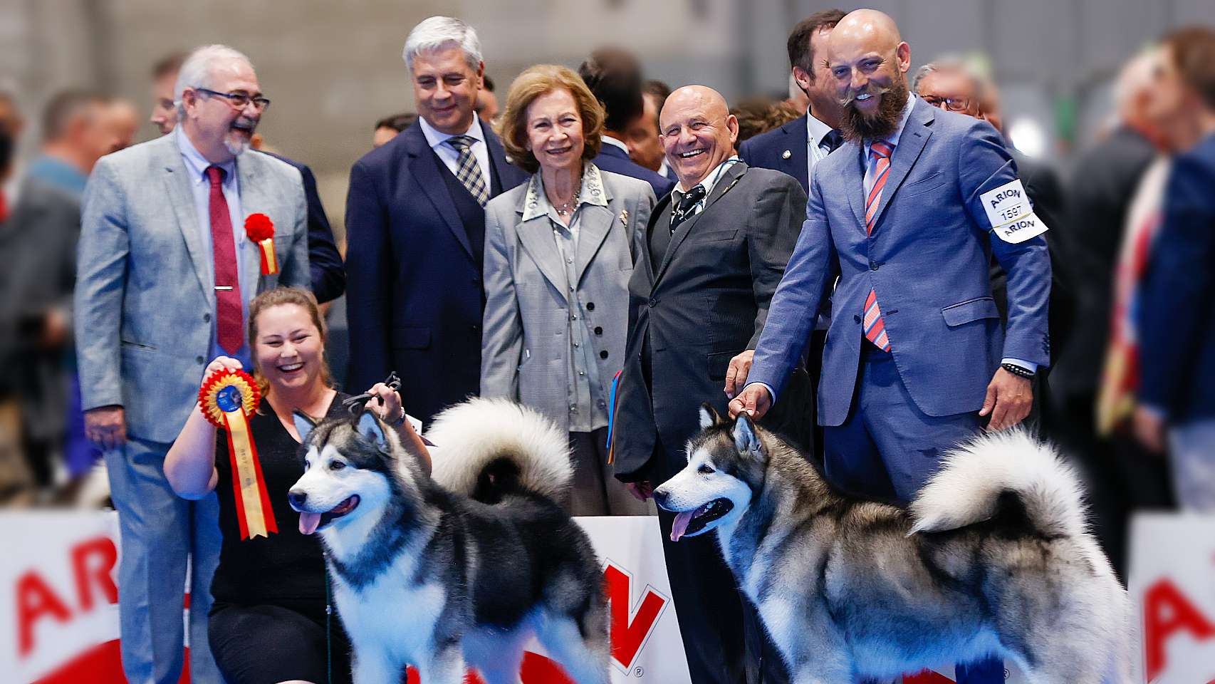 La reina Sofía, este viernes 24 de junio en la World Dog Show de IFEMA.